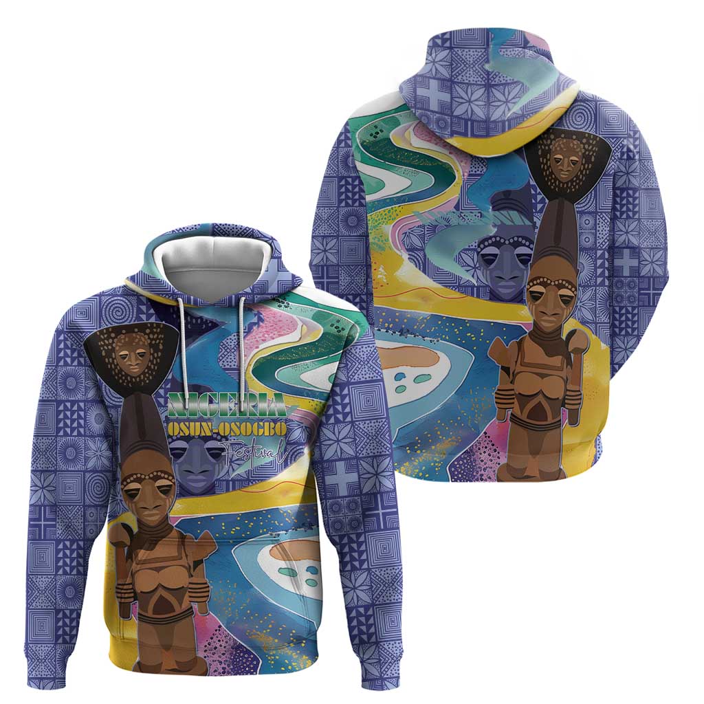 Nigeria Osun-Osogbo Festival Hoodie Oshun God - Yoruba Pattern LT15