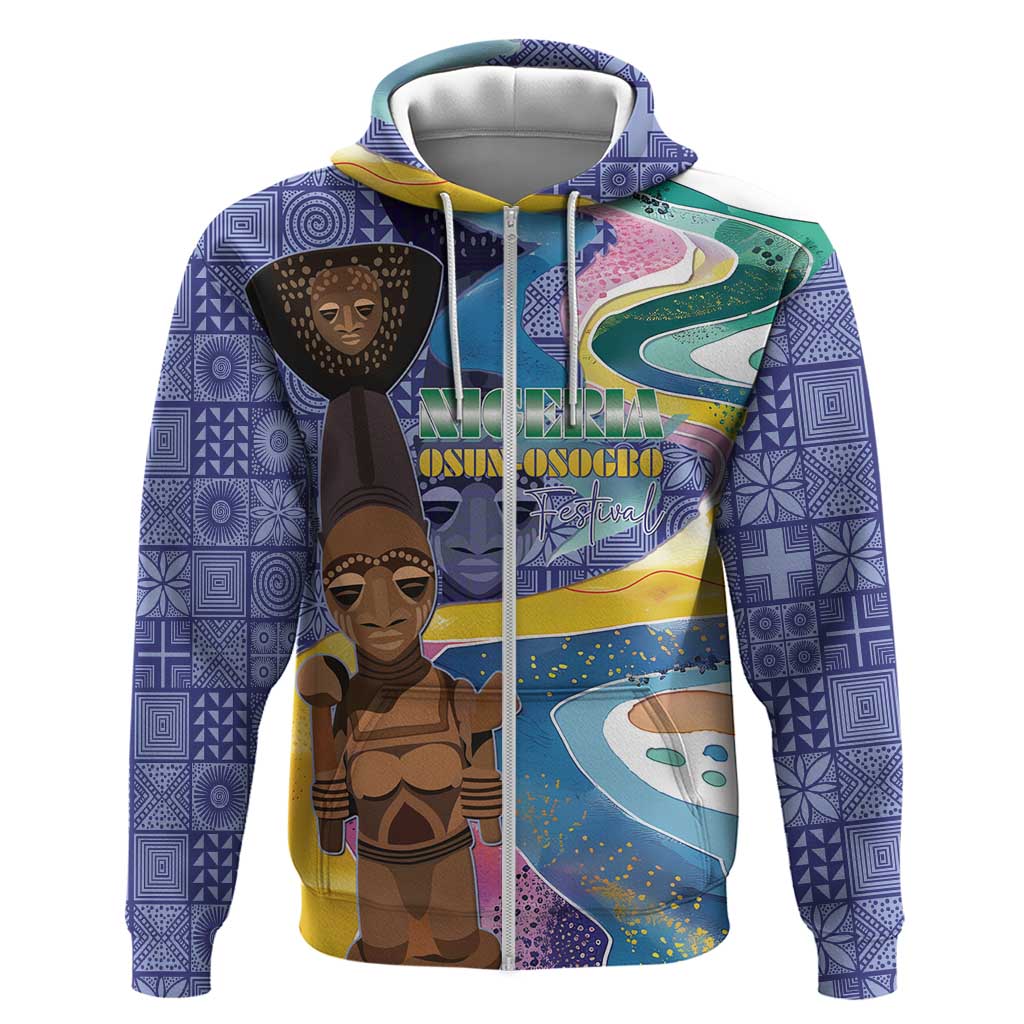 Nigeria Osun-Osogbo Festival Hoodie Oshun God - Yoruba Pattern LT15