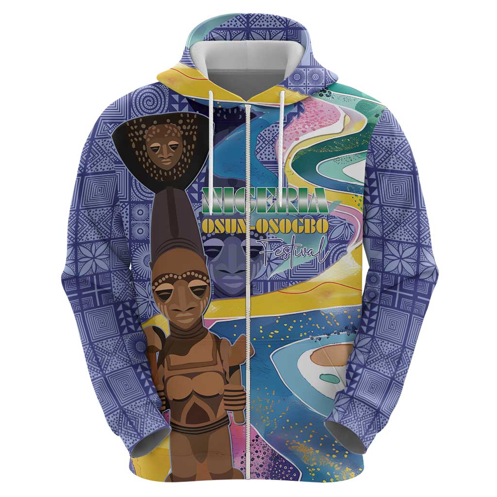Nigeria Osun-Osogbo Festival Hoodie Oshun God - Yoruba Pattern LT15