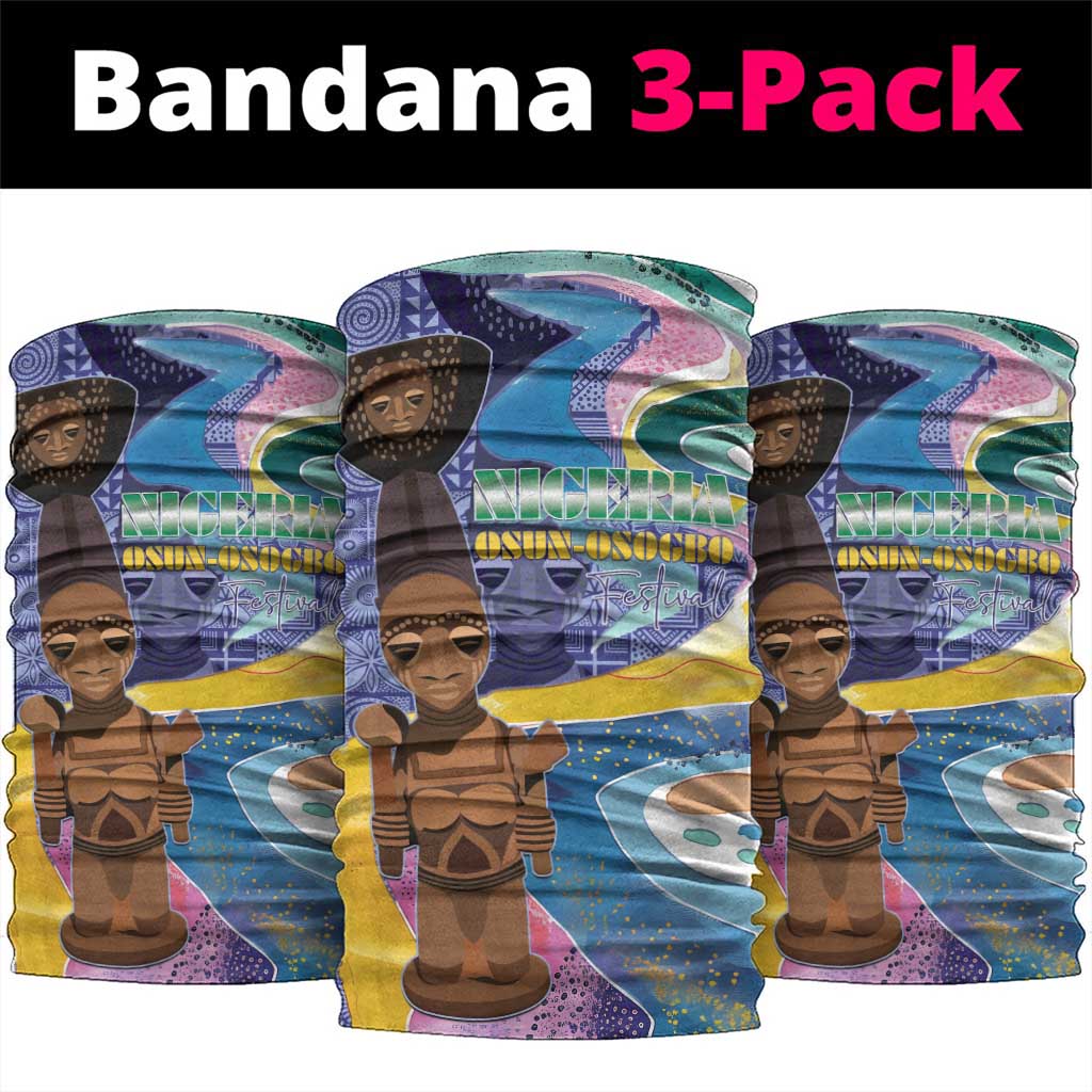 Nigeria Osun-Osogbo Festival Neck Gaiter Oshun God - Yoruba Pattern LT15