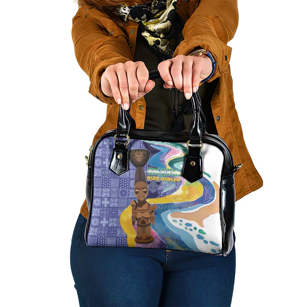 Nigeria Osun-Osogbo Festival Shoulder Handbag Oshun God - Yoruba Pattern LT15