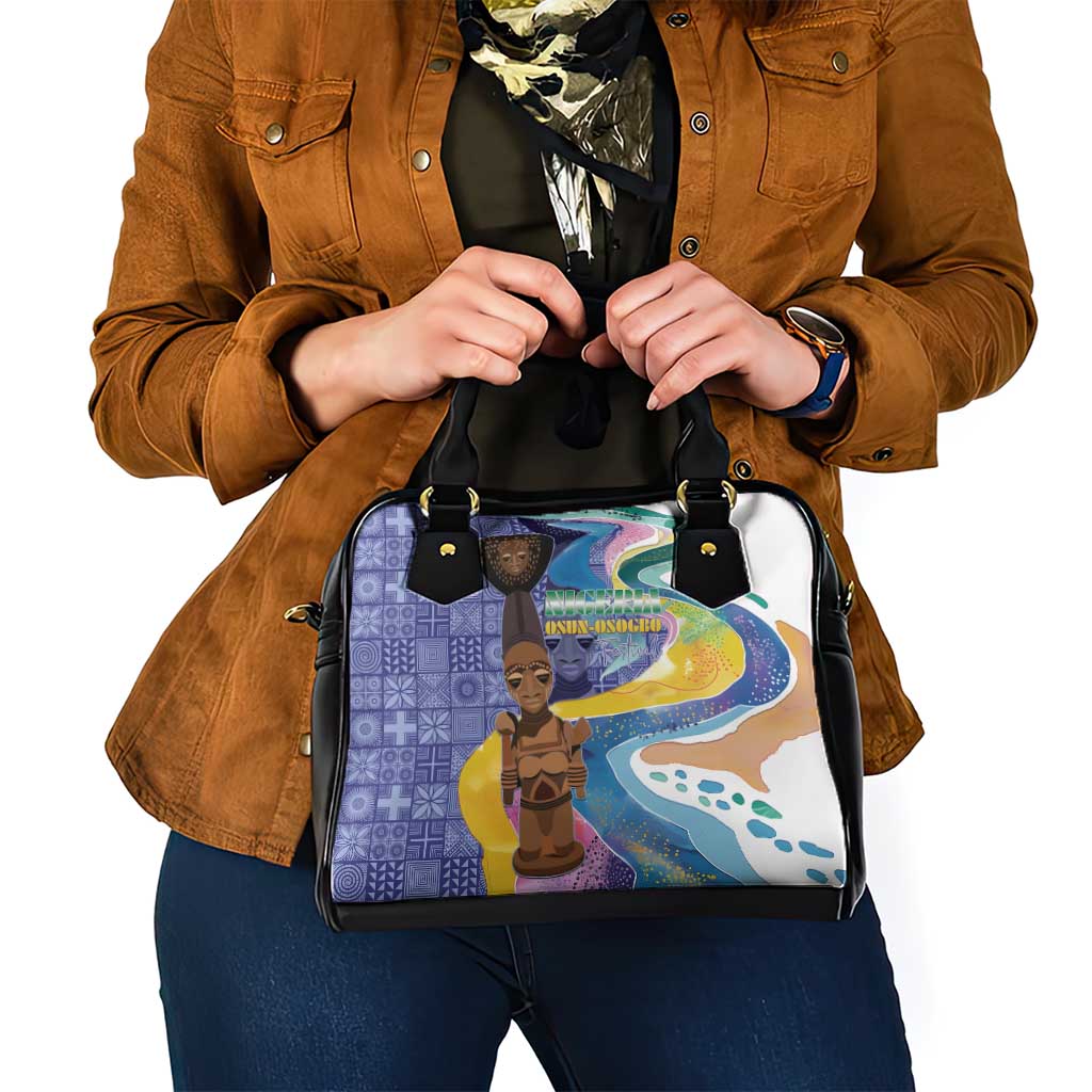 Nigeria Osun-Osogbo Festival Shoulder Handbag Oshun God - Yoruba Pattern LT15