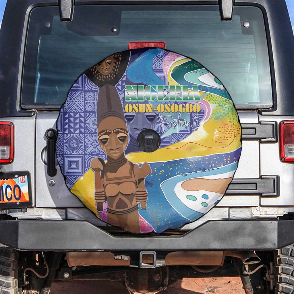 Nigeria Osun-Osogbo Festival Spare Tire Cover Oshun God - Yoruba Pattern LT15
