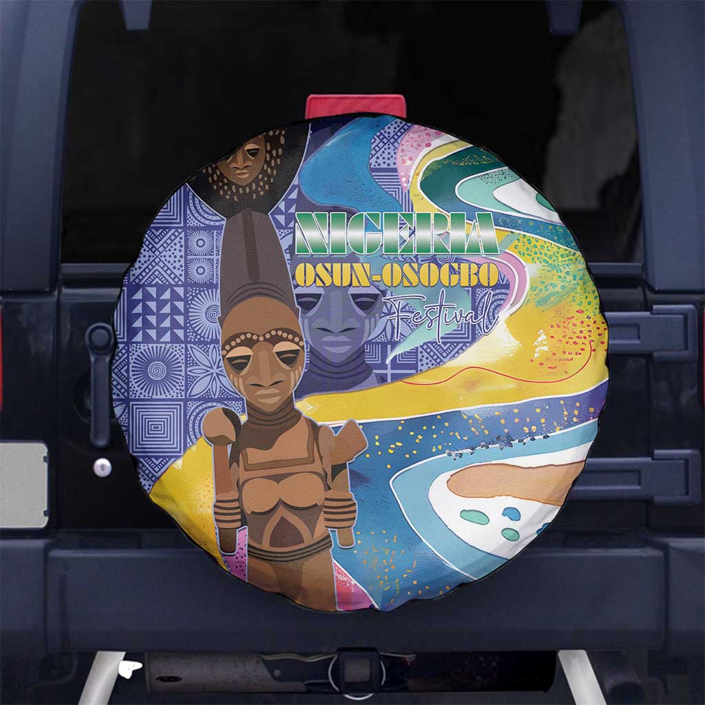 Nigeria Osun-Osogbo Festival Spare Tire Cover Oshun God - Yoruba Pattern LT15