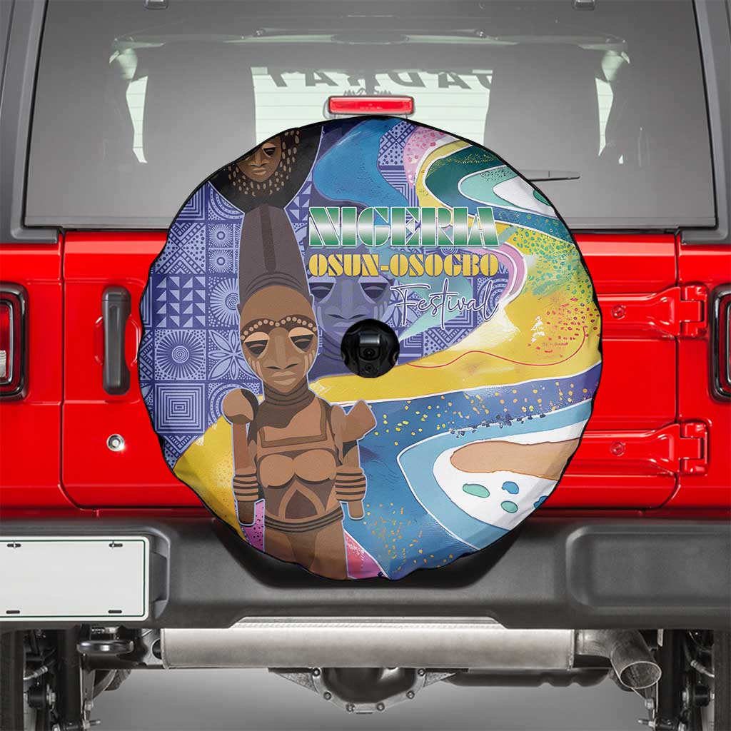 Nigeria Osun-Osogbo Festival Spare Tire Cover Oshun God - Yoruba Pattern LT15