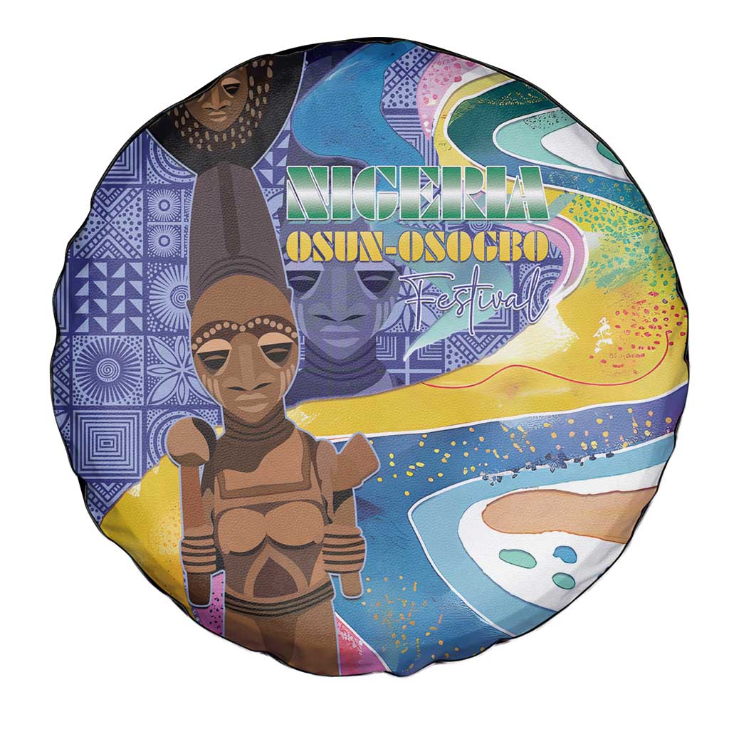 Nigeria Osun-Osogbo Festival Spare Tire Cover Oshun God - Yoruba Pattern LT15