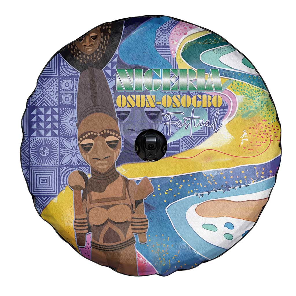 Nigeria Osun-Osogbo Festival Spare Tire Cover Oshun God - Yoruba Pattern LT15