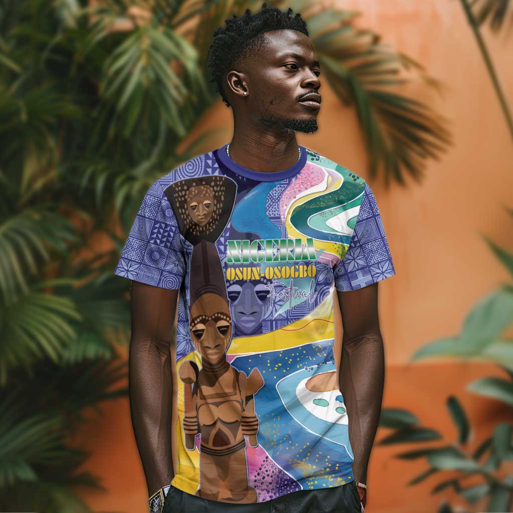 Nigeria Osun-Osogbo Festival T shirt Oshun God - Yoruba Pattern LT15