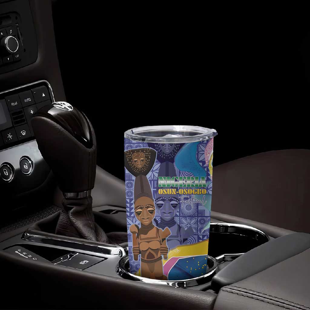 Nigeria Osun-Osogbo Festival Tumbler Cup Oshun God - Yoruba Pattern LT15