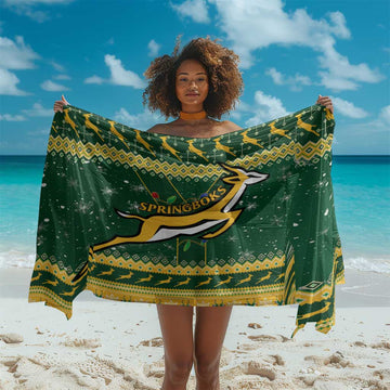 South Africa Christmas Rugby Sarong Springboks Geseende Kersfees LT15