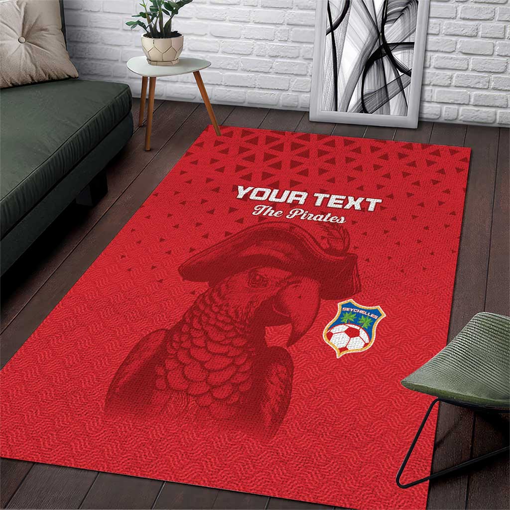 Custom Afro Seychelles Football Area Rug Pirate Parrot LT15
