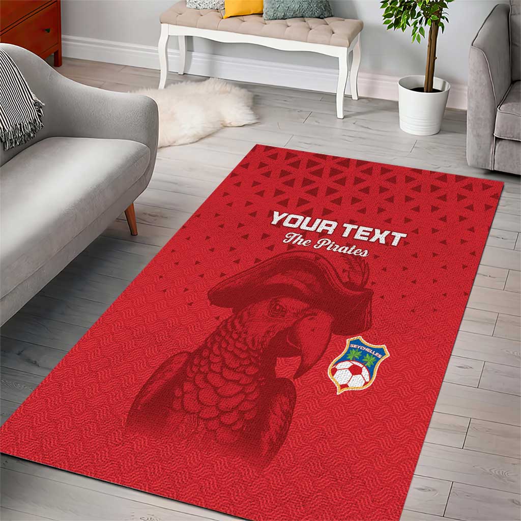 Custom Afro Seychelles Football Area Rug Pirate Parrot LT15