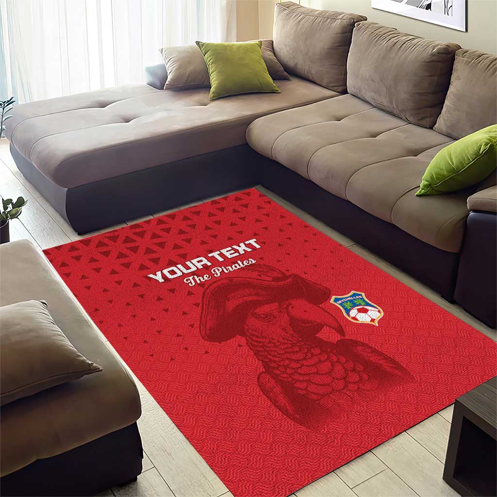 Custom Afro Seychelles Football Area Rug Pirate Parrot LT15