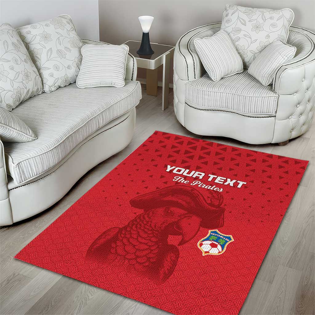 Custom Afro Seychelles Football Area Rug Pirate Parrot LT15