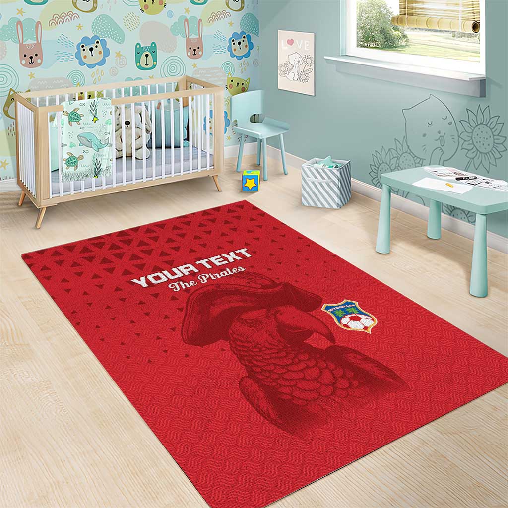 Custom Afro Seychelles Football Area Rug Pirate Parrot LT15