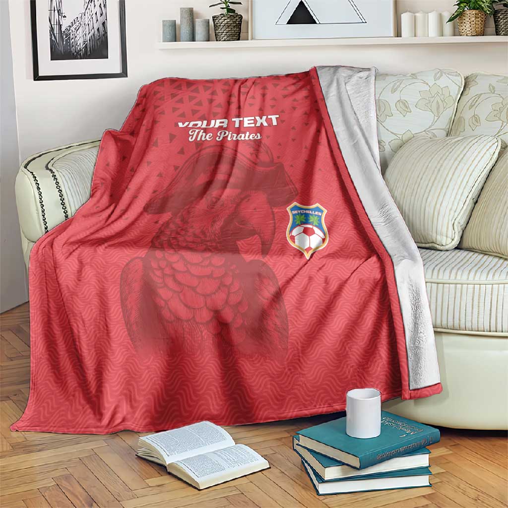 Custom Afro Seychelles Football Blanket Pirate Parrot LT15