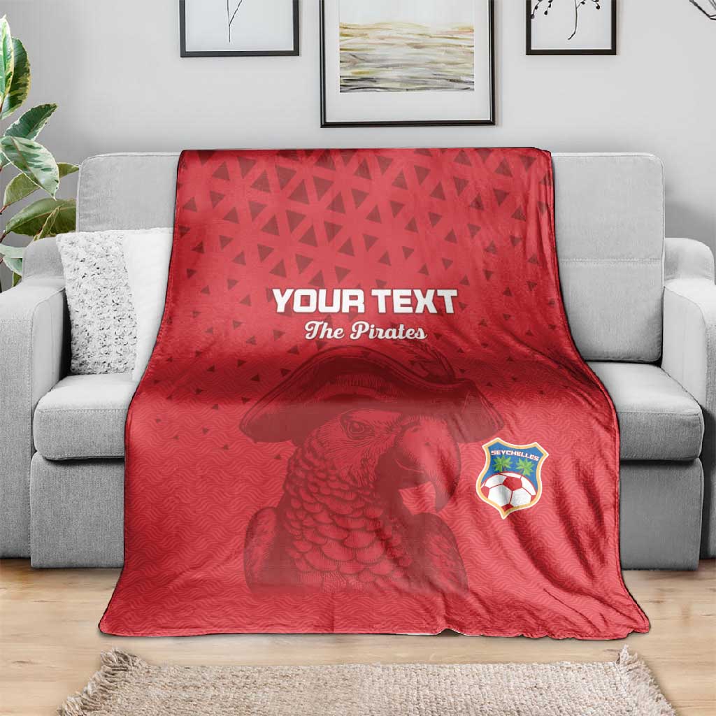 Custom Afro Seychelles Football Blanket Pirate Parrot LT15