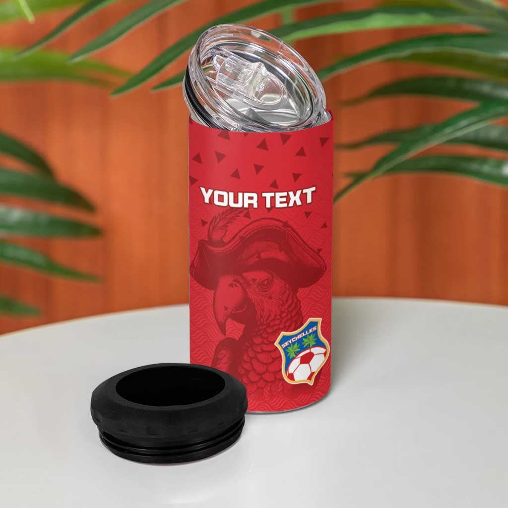 Custom Afro Seychelles Football 4 in 1 Can Cooler Tumbler Pirate Parrot LT15