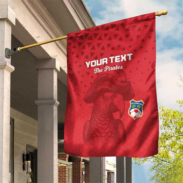 Custom Afro Seychelles Football Garden Flag Pirate Parrot LT15