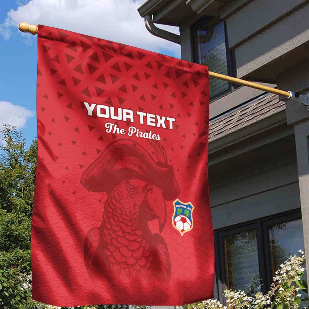 Custom Afro Seychelles Football Garden Flag Pirate Parrot LT15