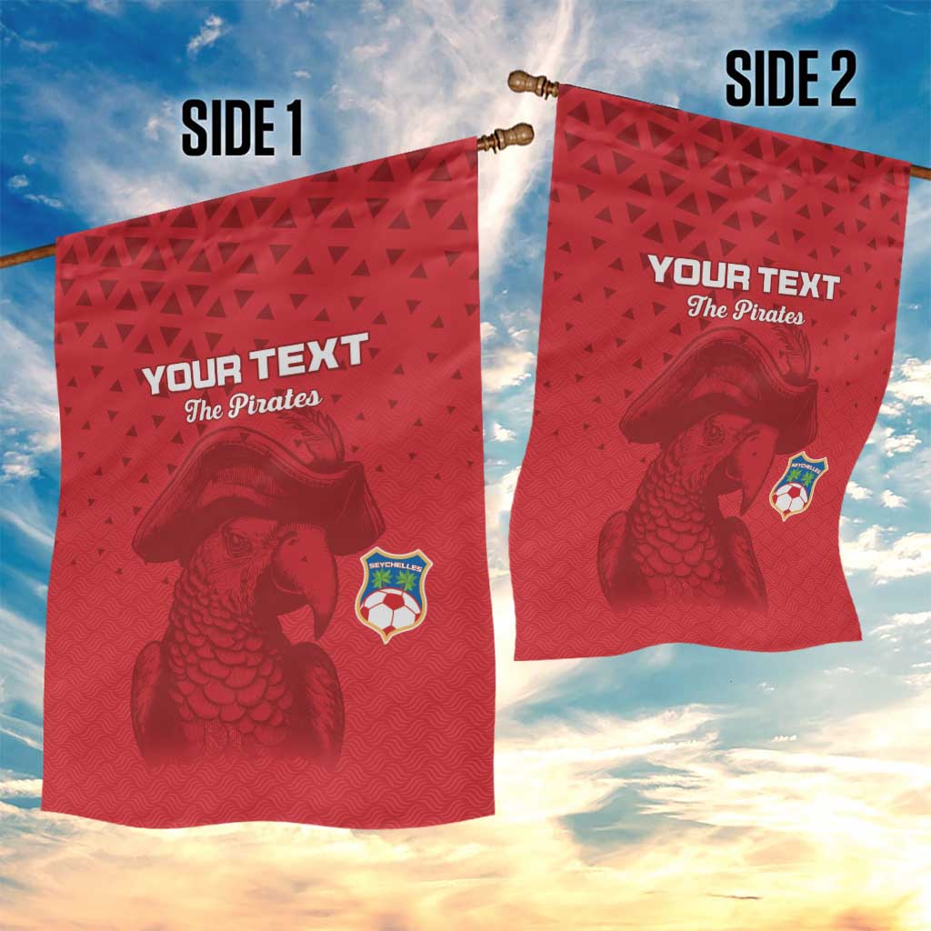 Custom Afro Seychelles Football Garden Flag Pirate Parrot LT15