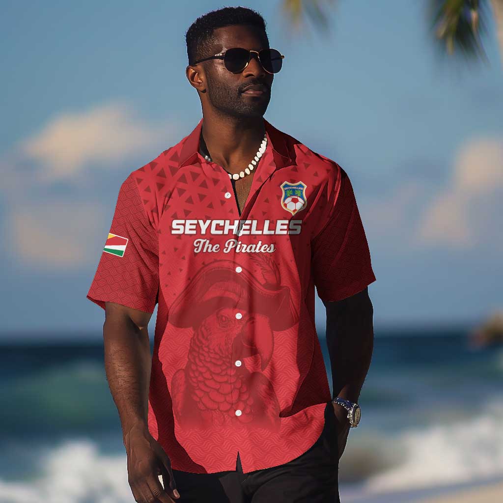 Custom Afro Seychelles Football Hawaiian Shirt Pirate Parrot LT15