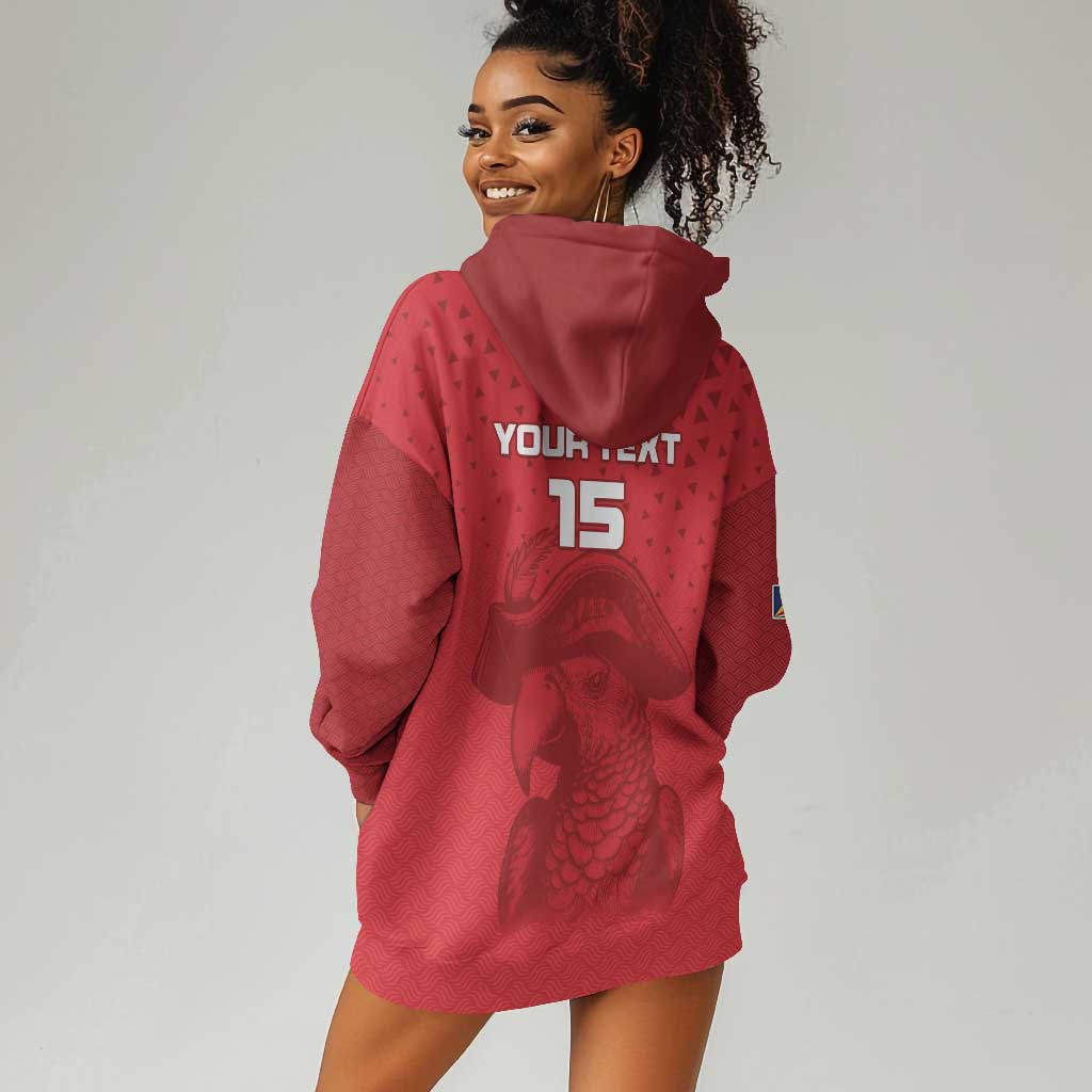 Custom Afro Seychelles Football Hoodie Dress Pirate Parrot LT15