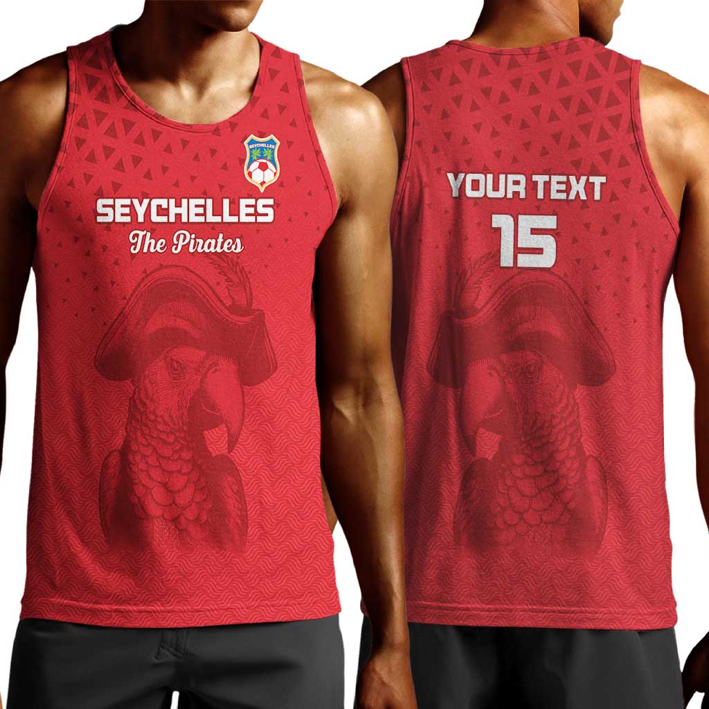Custom Afro Seychelles Football Men Tank Top Pirate Parrot LT15