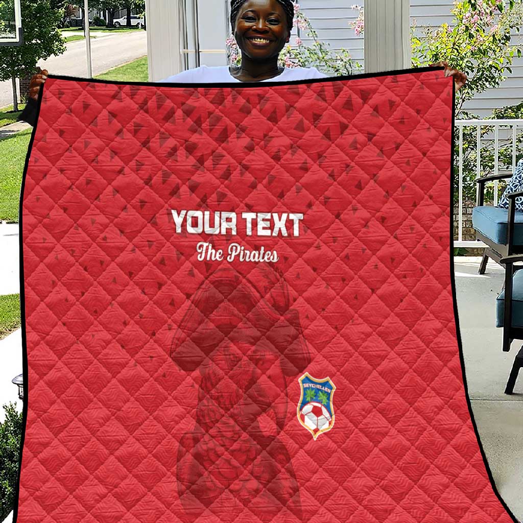 Custom Afro Seychelles Football Quilt Pirate Parrot LT15