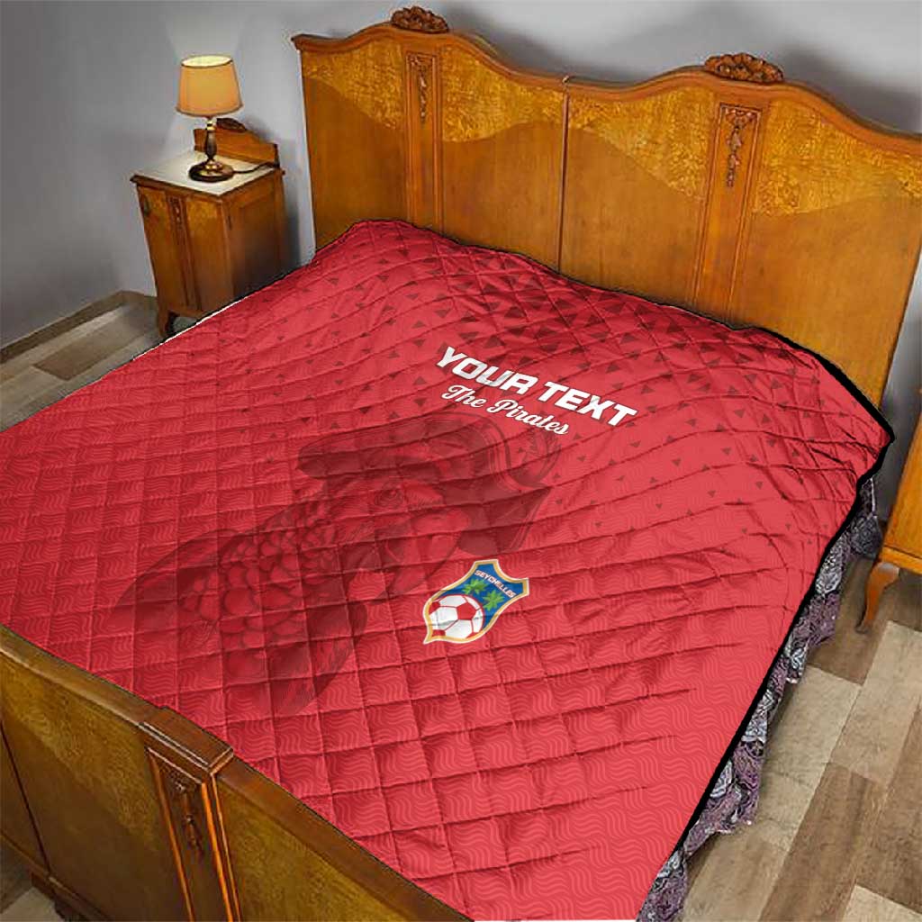 Custom Afro Seychelles Football Quilt Pirate Parrot LT15