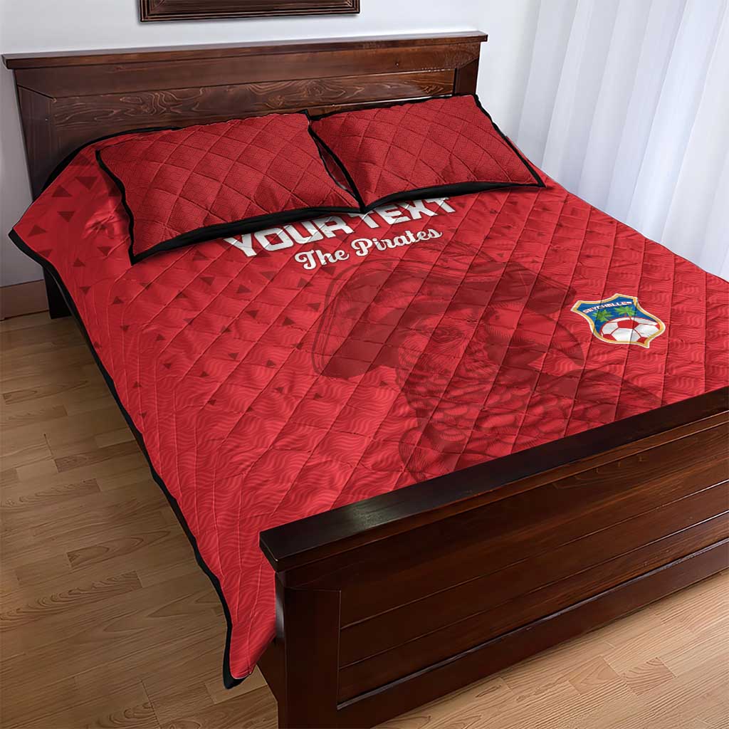 Custom Afro Seychelles Football Quilt Bed Set Pirate Parrot LT15