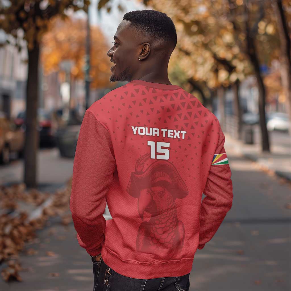 Custom Afro Seychelles Football Sweatshirt Pirate Parrot LT15