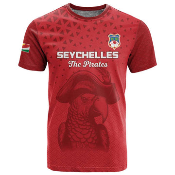 Custom Afro Seychelles Football T shirt Pirate Parrot LT15