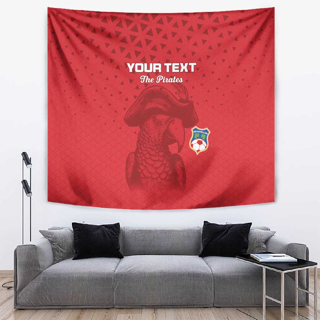 Custom Afro Seychelles Football Tapestry Pirate Parrot LT15