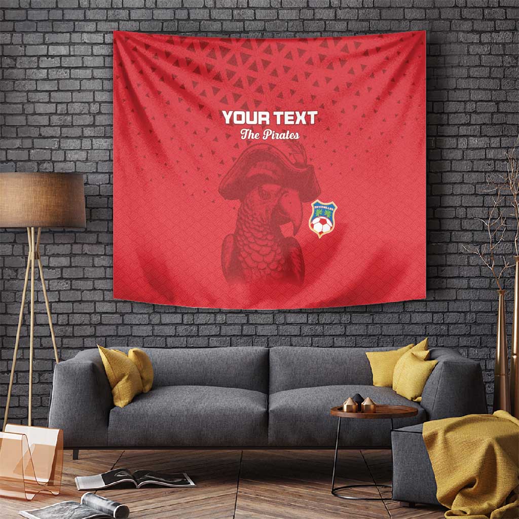 Custom Afro Seychelles Football Tapestry Pirate Parrot LT15