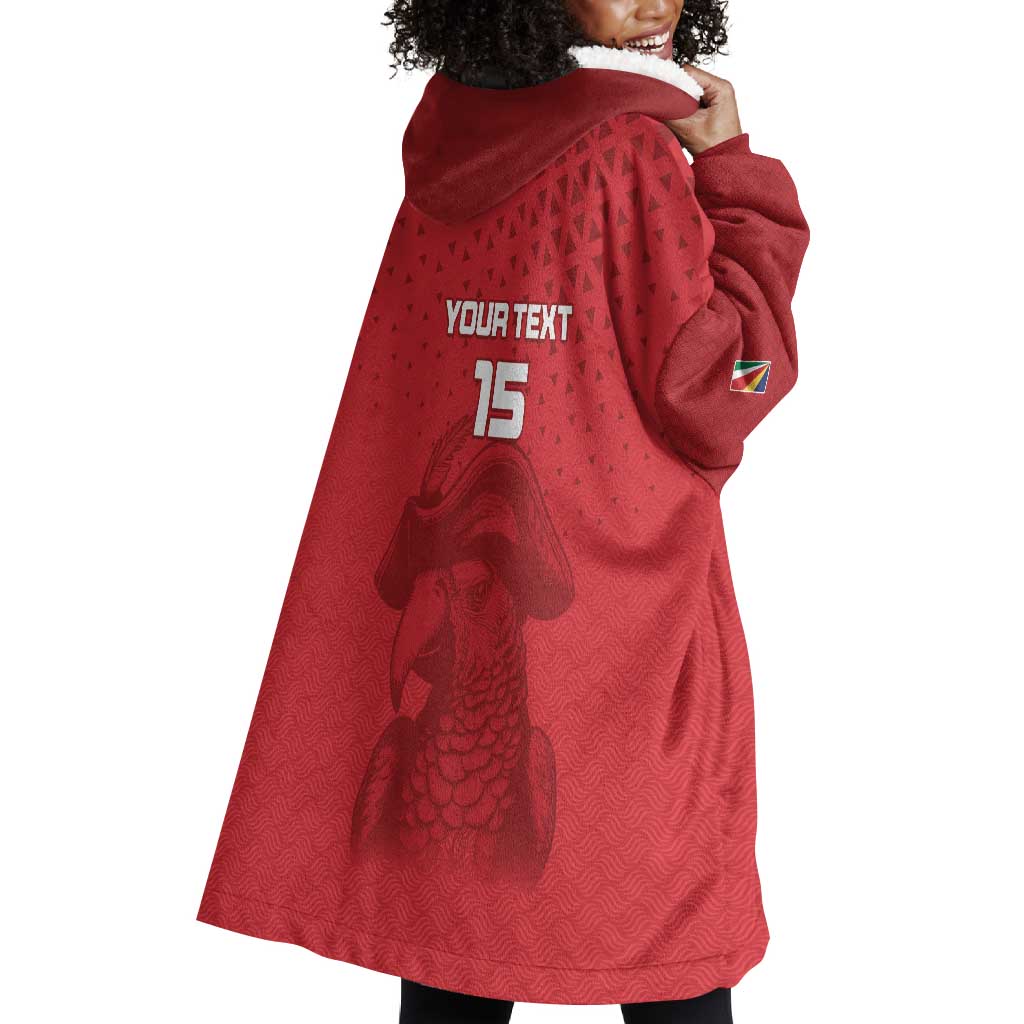 Custom Afro Seychelles Football Wearable Blanket Hoodie Pirate Parrot LT15