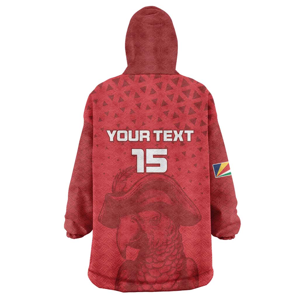 Custom Afro Seychelles Football Wearable Blanket Hoodie Pirate Parrot LT15
