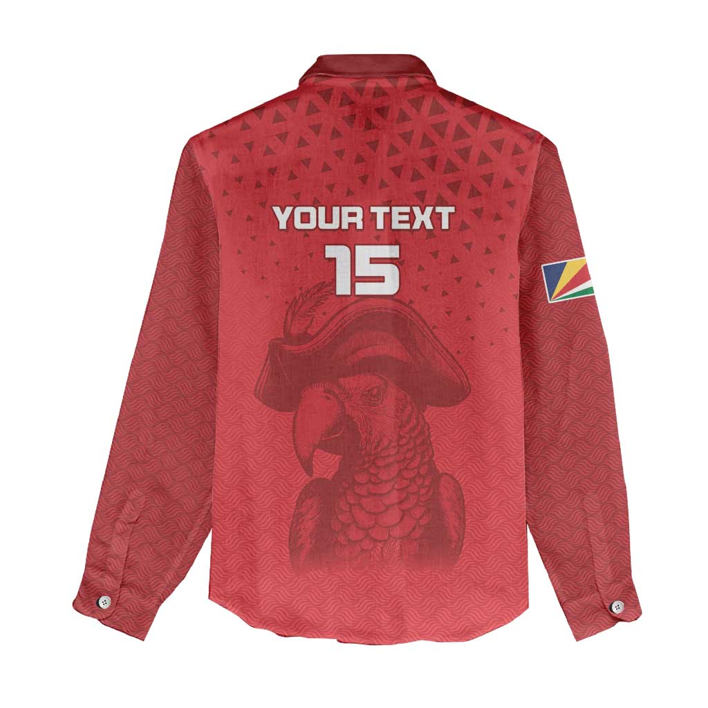 Custom Afro Seychelles Football Women Casual Shirt Pirate Parrot LT15