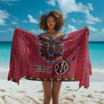 Afro Kenya Maasai Shuka Personalized Sarong Maasai Shield Mix Dashiki LT15
