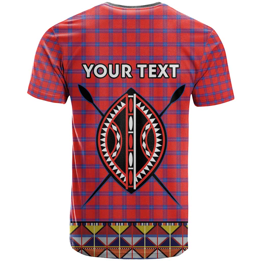 Afro Kenya Maasai Shuka Personalized T shirt Maasai Shield Mix Dashiki LT15