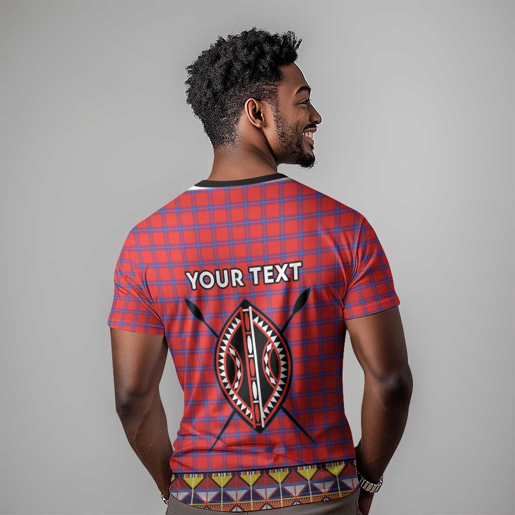 Afro Kenya Maasai Shuka Personalized T shirt Maasai Shield Mix Dashiki LT15