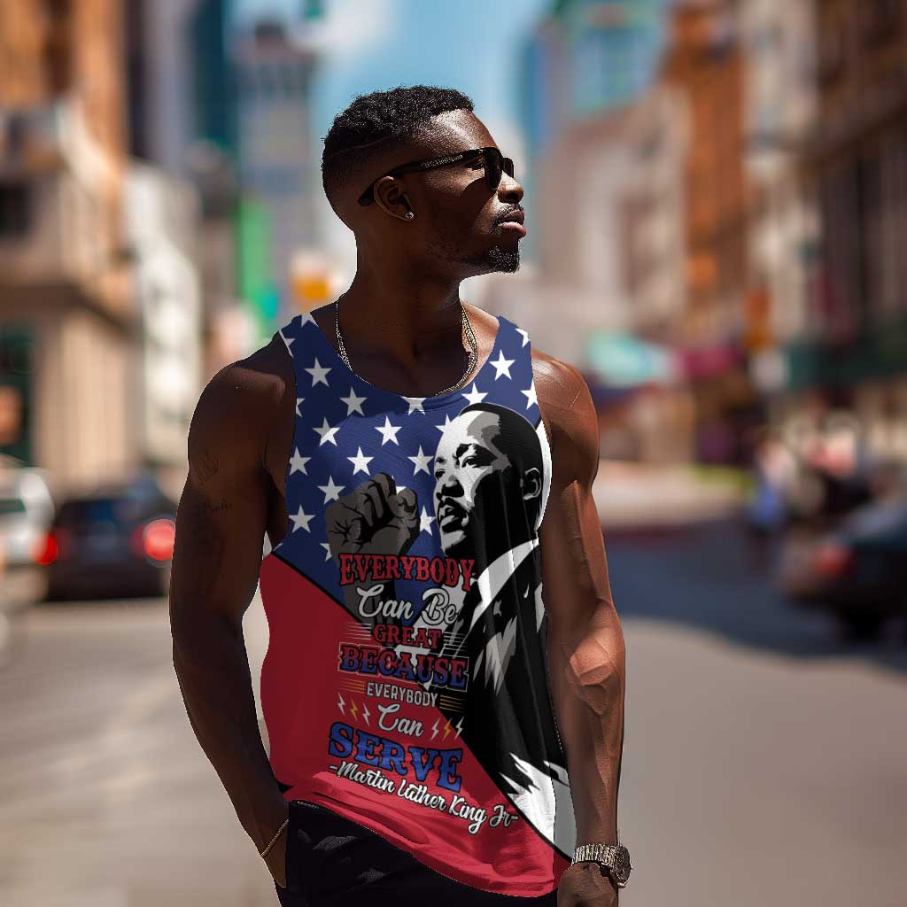 Black Americans Happy MLK Day Men Tank Top Everybody Can Be Great Because Everybody Can Serve LT15