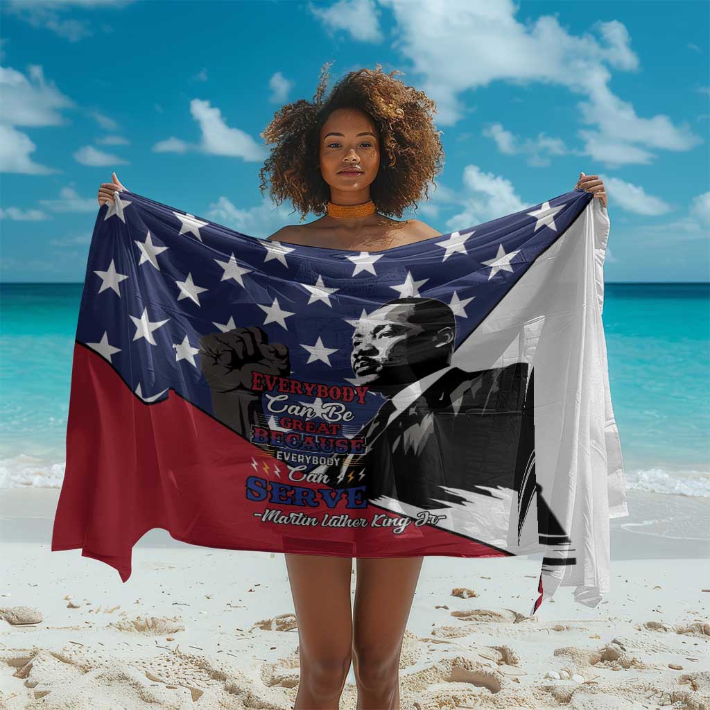 Black Americans Happy MLK Day Sarong Everybody Can Be Great Because Everybody Can Serve LT15