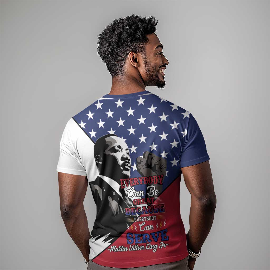 Black Americans Happy MLK Day T shirt Everybody Can Be Great Because Everybody Can Serve LT15