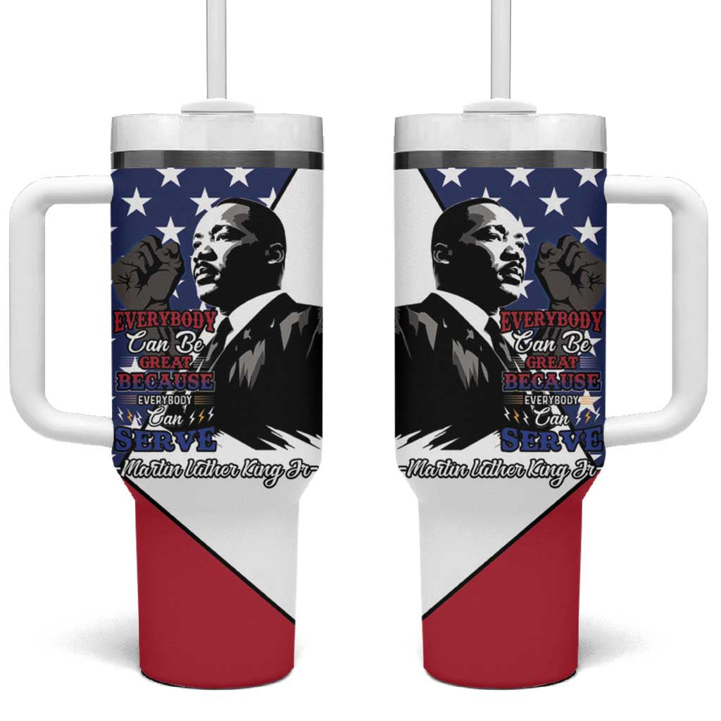Black Americans Happy MLK Day Tumbler With Handle Everybody Can Be Great Because Everybody Can Serve LT15