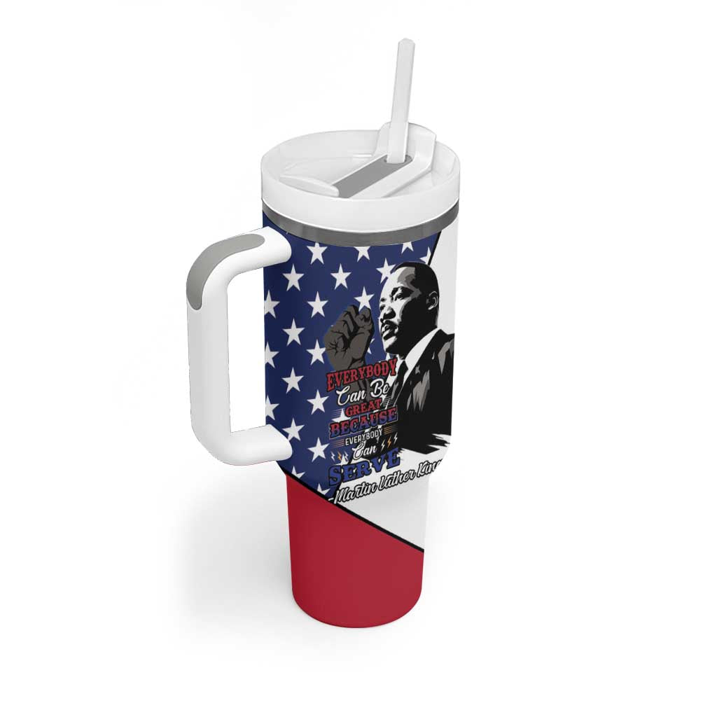 Black Americans Happy MLK Day Tumbler With Handle Everybody Can Be Great Because Everybody Can Serve LT15