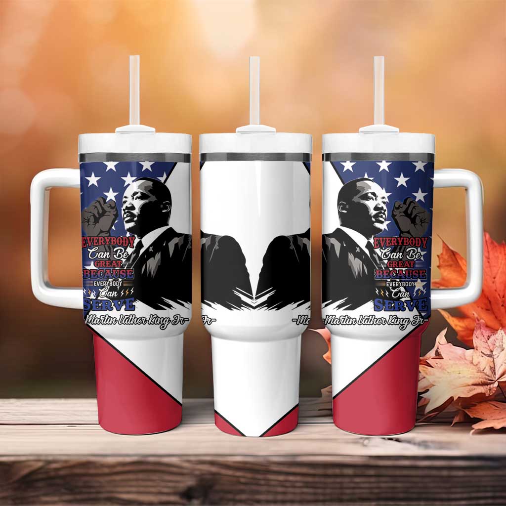 Black Americans Happy MLK Day Tumbler With Handle Everybody Can Be Great Because Everybody Can Serve LT15