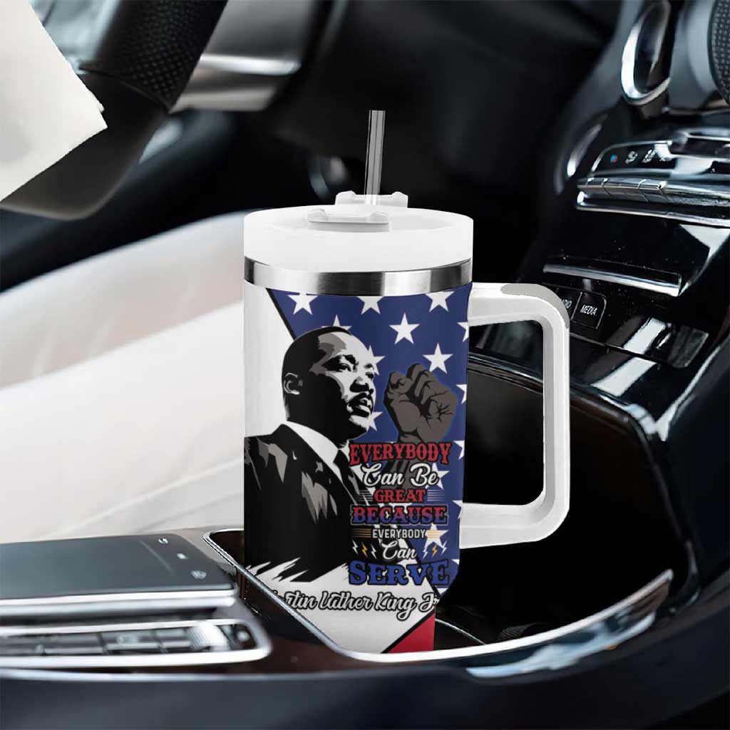 Black Americans Happy MLK Day Tumbler With Handle Everybody Can Be Great Because Everybody Can Serve LT15