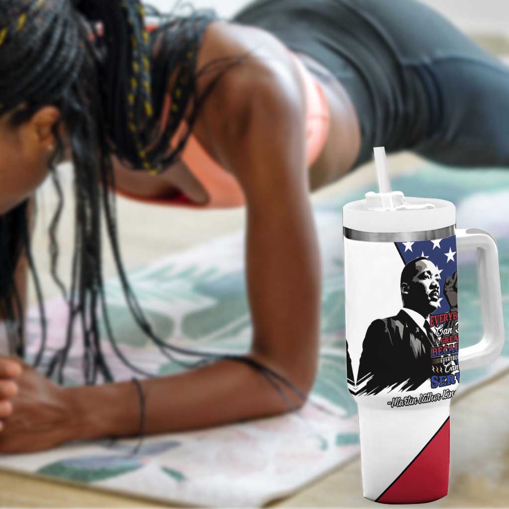 Black Americans Happy MLK Day Tumbler With Handle Everybody Can Be Great Because Everybody Can Serve LT15