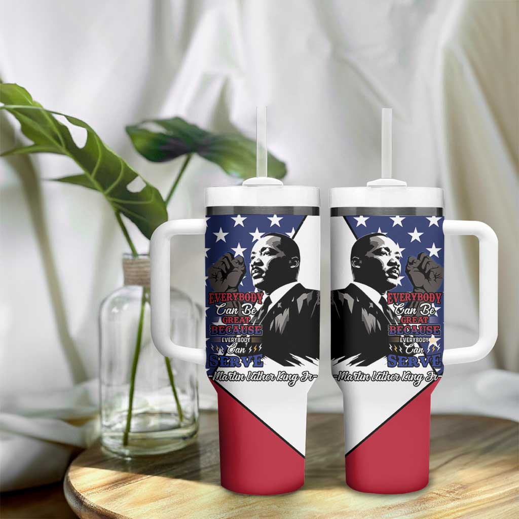Black Americans Happy MLK Day Tumbler With Handle Everybody Can Be Great Because Everybody Can Serve LT15